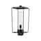 Z-Lite Sheridan 1 Light Outdoor Post Mount Fixture, Black And Seedy 594PHBS-BK - alternate 1